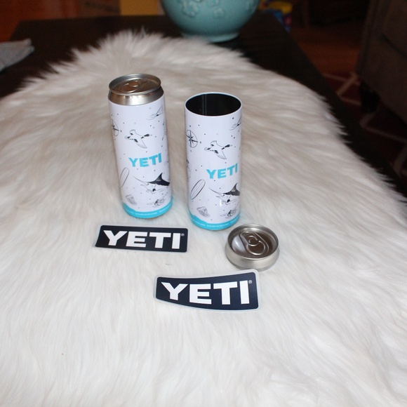 2 Yeti, Slim Insert Stash Cans Hideaway Tall Coaster Limited Edition NWOT - Picture 2 of 7